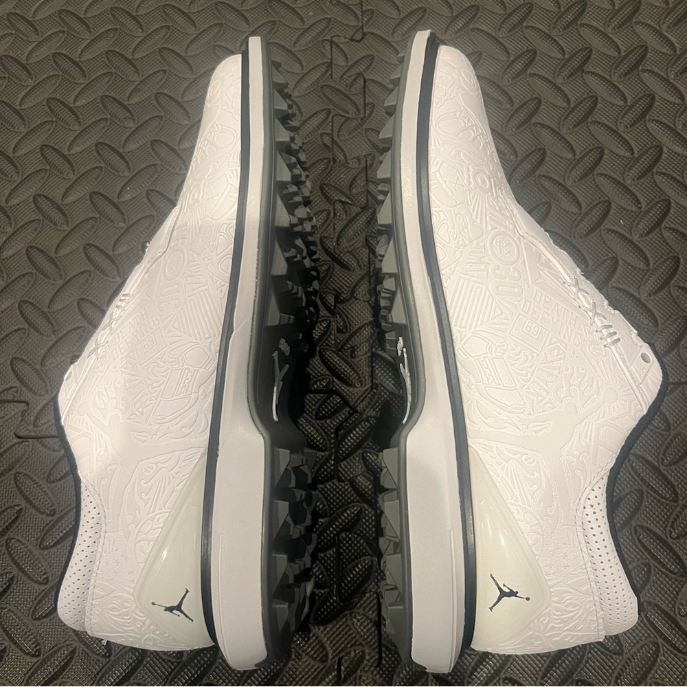 Nike Air Jordan ADG 5 Wide ‘White Black Pure Platinum’ FQ7874-102 Size 9.5 - Picture 5 of 10